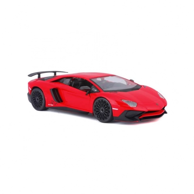 Bburago 1:24 Lamborghini Aventador LP 750-4 SV piros modellautó