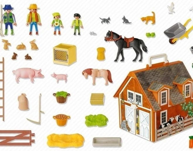 Playmobil hordozható tanya – figura készlet
