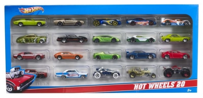 Hot Wheels húszdarabos autócsomag