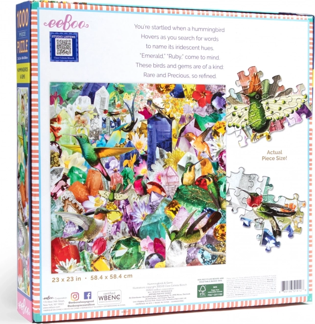 Kolibrik és drágakövek 1000 darabos puzzle