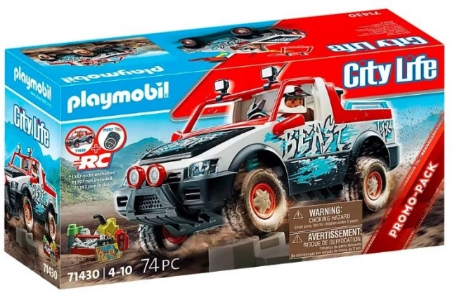 Rc versenyautó Playmobil City Life autóval