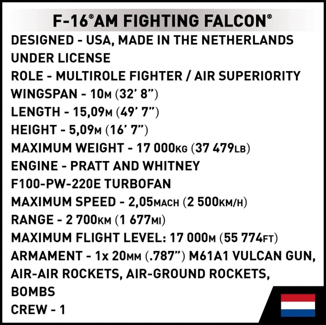 Cobi F-16 AM Fighting Falcon építőjáték