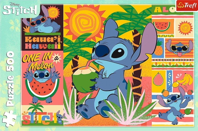 Nyári puzzle 500 darabbal Stitchel Lilo és Stitchtől