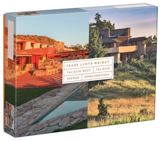 Frank Lloyd Wright: Taliesin és Taliesin West kétoldalas puzzle 500 darabos