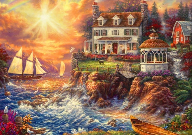 Puzzle Élet a viharos tengeren BLUEBIRD 1000 darab