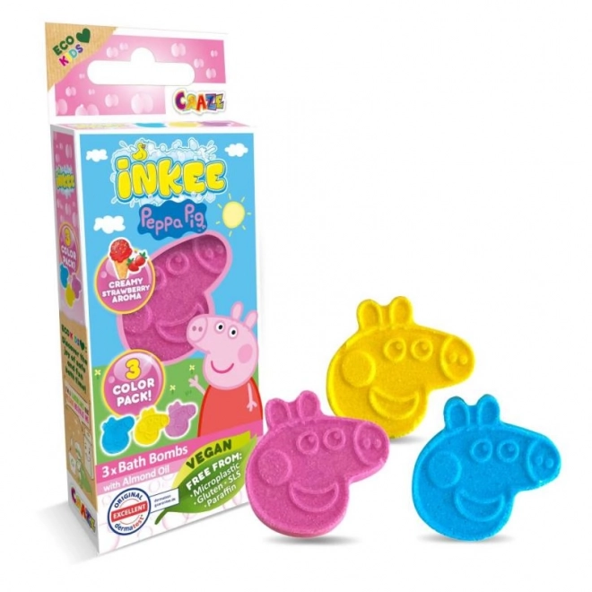 Inkee mini pezsgő fürdőbomba peppa pig