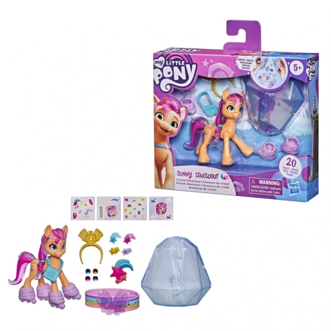 my little pony sunny starscout kristály kaland figura kiegészítőkkel