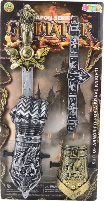 Gyermek gladiátor készlet karddal, védővel és övvel