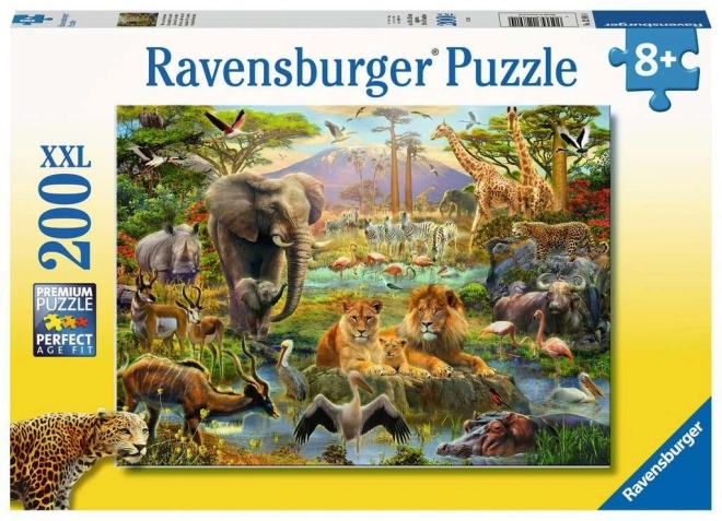 Ravensburger puzzle - szavannai állatok XXL