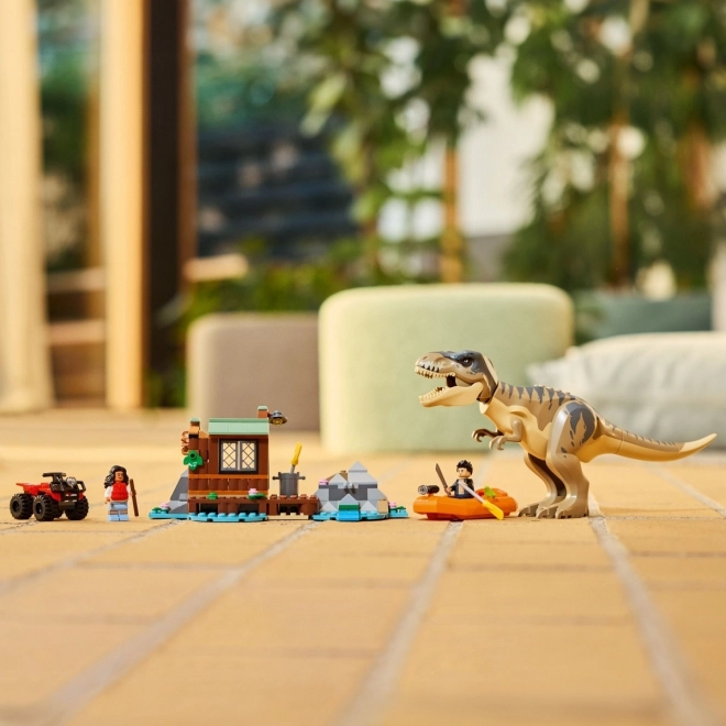 Lego Jurassic World Meneklés a Tyrannosaurus elől