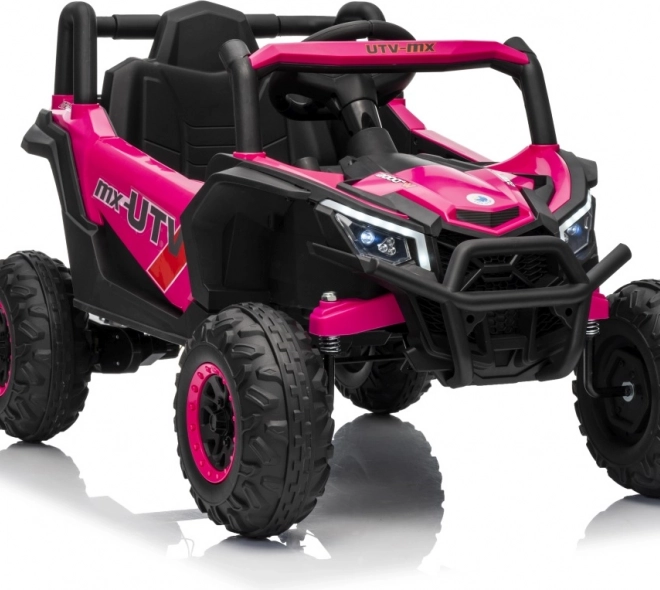 Gyermek elektromos autó Buggy Madman UTV-MX rózsaszín