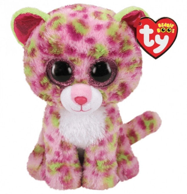 Ty Beanie Boos rózsaszín leopárd Lainey plüss