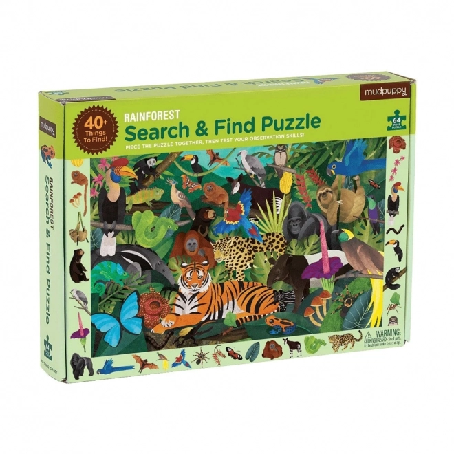 Mudpuppy esőerdő felfedező puzzle