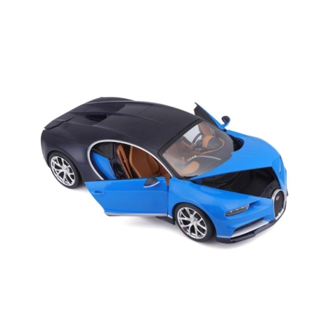 Bburago Bugatti Chiron modellautó kék/sötétkék 1:18