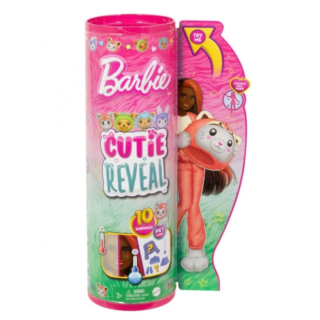 Barbie Cutie Reveal meglepetés baba - vörös panda cica