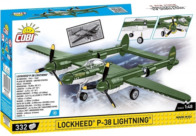 Lockheed P-38 Lightning építőkocka készlet