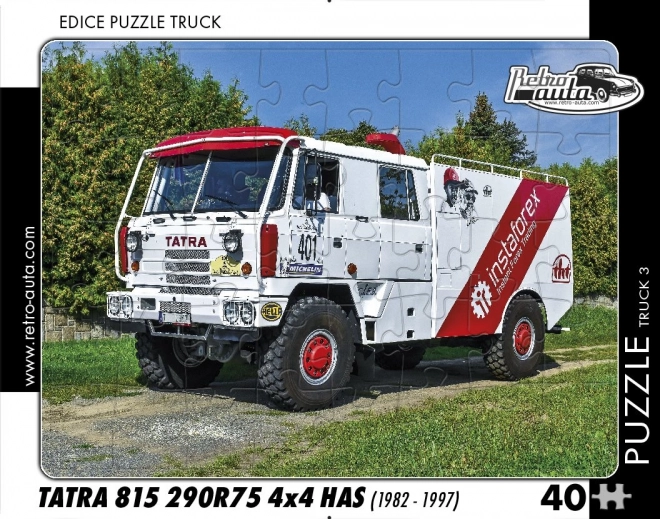 retro autók puzzle kamion tatra