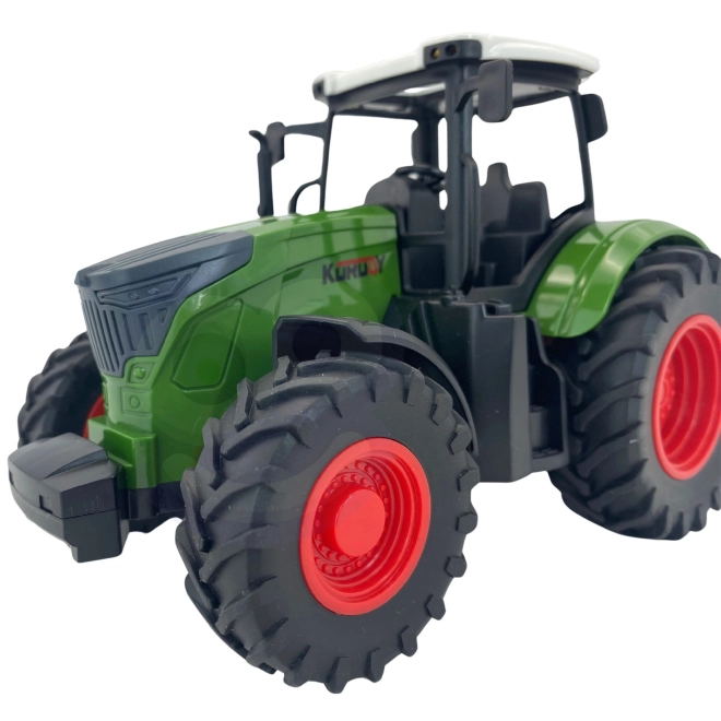 Woopie zöld traktor gumikerékkel