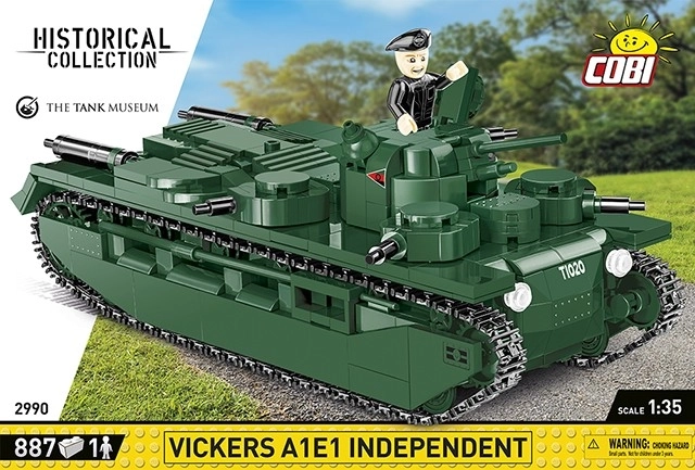 cobi nagy háborús Vickers tank modell