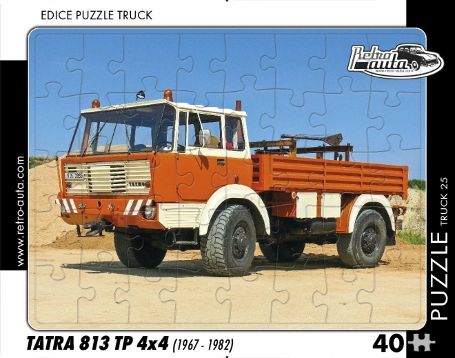 Retro kirakó Tatra 813 TP 4x4 teherautó 40 darabos