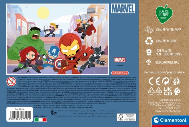 Klementoni play for future puzzle – Marvel Avengers, 104 darabos