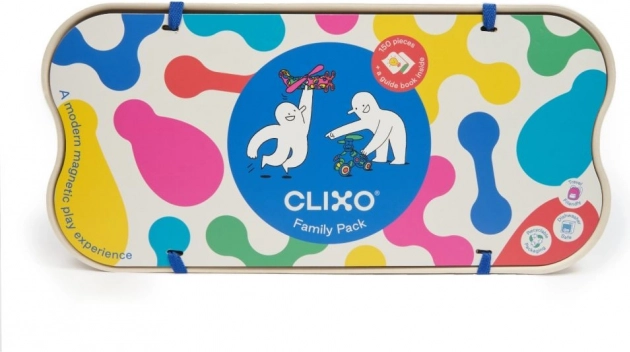 Mágneses építőkészlet Clixo Family Pack - 150 darab
