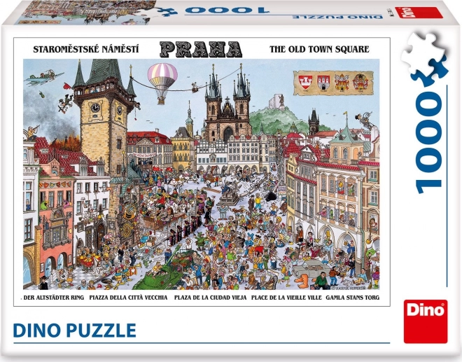 Dino puzzle staroměstské náměstí 1000 darabos