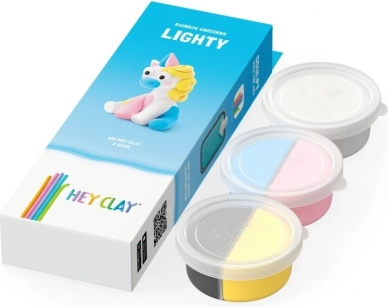 Hey Clay gyurma unikornisok 3 csomag, Lighty