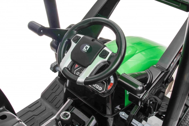 MEGA Traktor D68 zöld utánfutóval