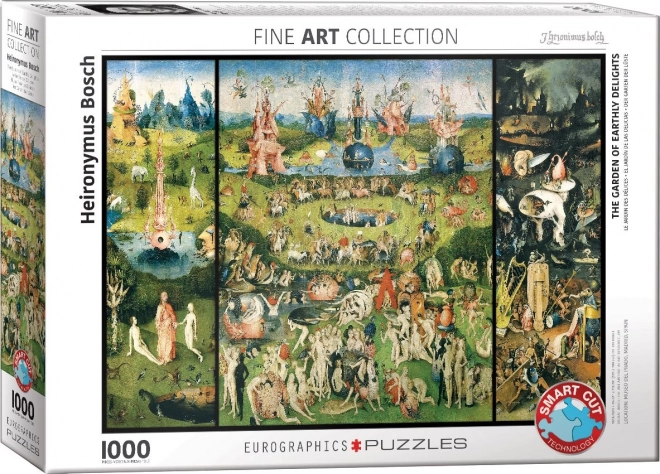 kert a földi örömök puzzle - eurographics 1000 darab