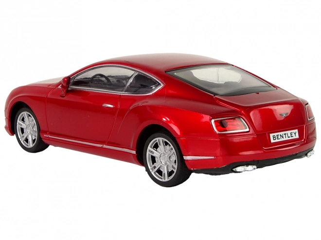 Piros Bentley játékautó 1:24 súrlódásos hajtással