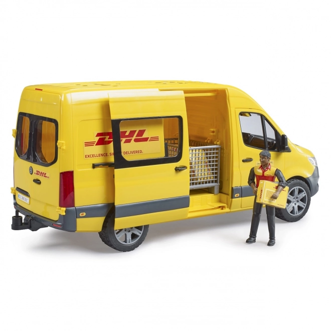 Mercedes-Benz Sprinter DHL játékszett figurával