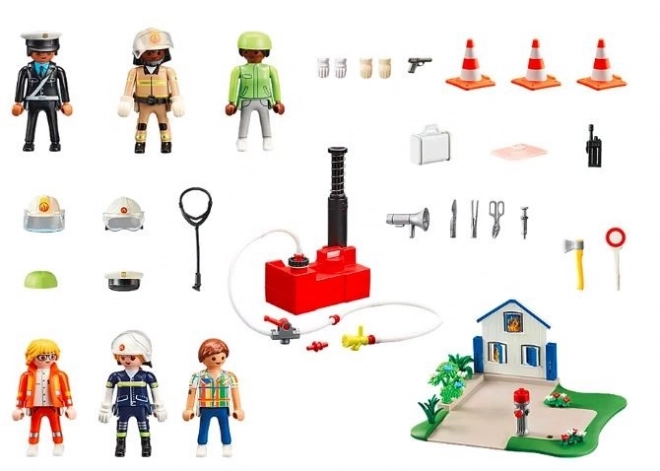 Playmobil mentőakciós figurák készlet