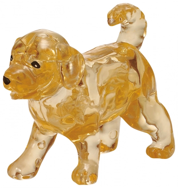 3D kristály puzzle - Golden Retriever és kölyke