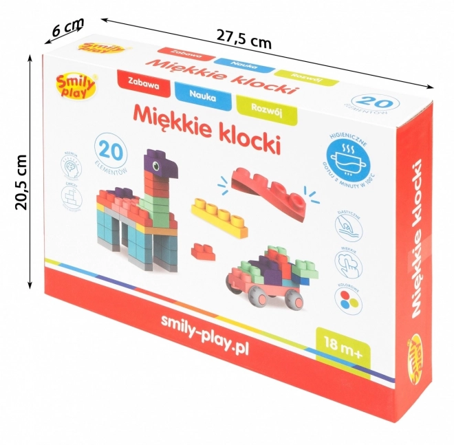 Puha kockák 20 darab
