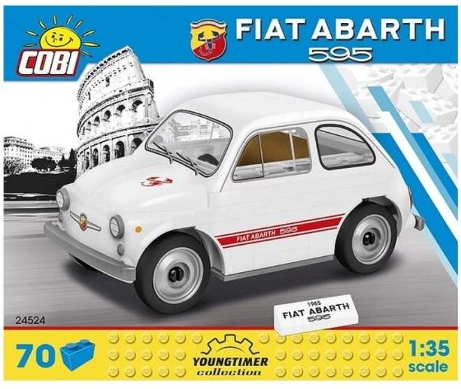 Fiat Abarth 595 autómodell építőkészlet - 1965