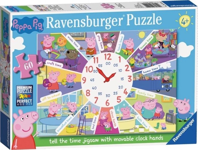 Peppa Malac Órás Puzzle XL 60 darabos