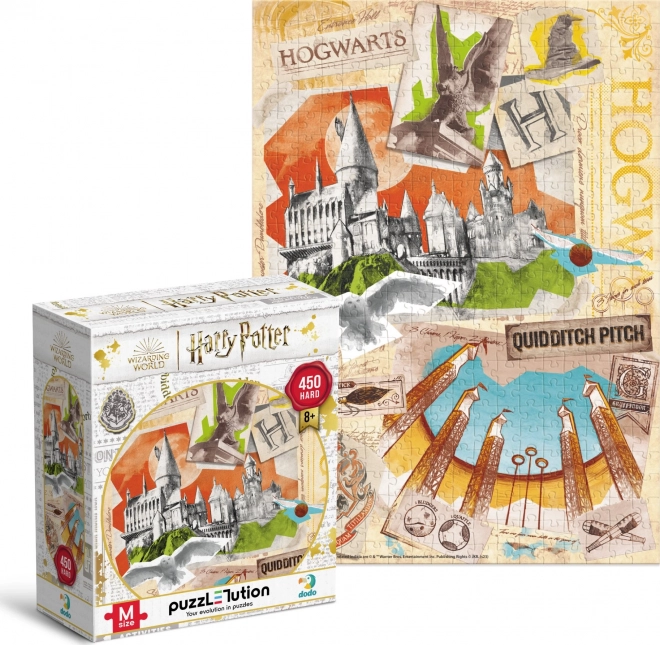 Harry Potter varázslóiskola puzzle - 450 darabos