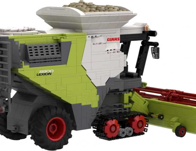 Építőkészlet Brixies Plus Claas Lexion 8900 Terra Trac pótkocsival