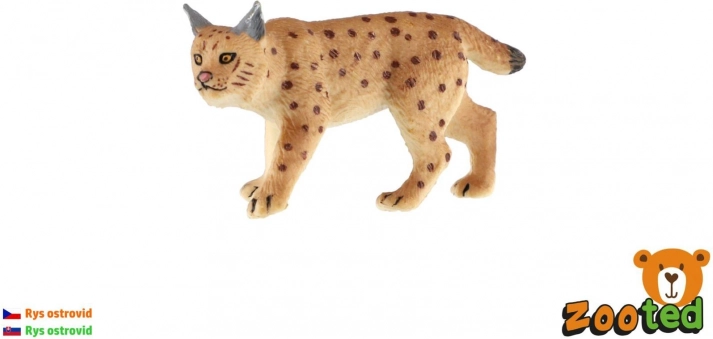 8 cm-es műanyag hiúz figura