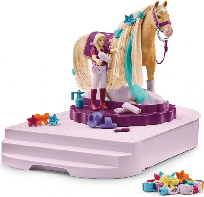 Schleich Horse Club Sofia's Beauties lovasápolási forgóállomás