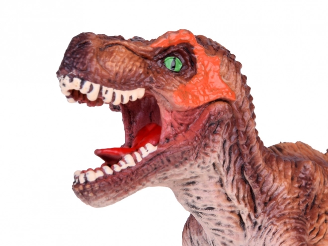 Gumiból készült Tyrannosaurus Rex dinoszaurusz figura gyerekeknek