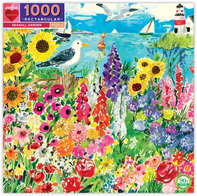 Zahrada sirályokkal puzzle 1000 darabos