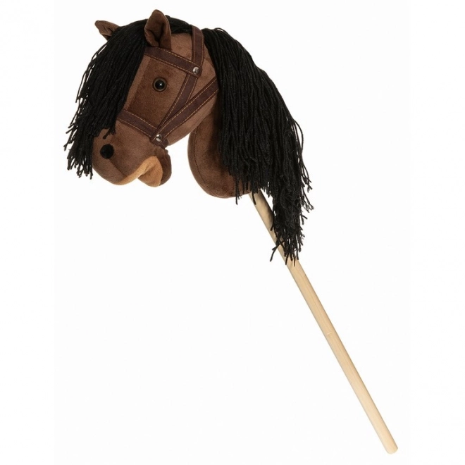 Hobby Horse barna lovacska pálcán kantárral