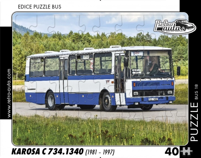 Retro autó - Karosa C 734.1340 Puzzle