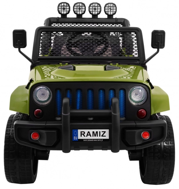 Raptor Drifter zöld terepjáró + távirányítás + 4x4 meghajtás + tárolóhely + lassú indulás + MP3 LED dióda