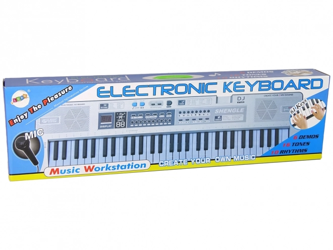 Gyerek keyboard mikrofonnal 61 billentyűvel