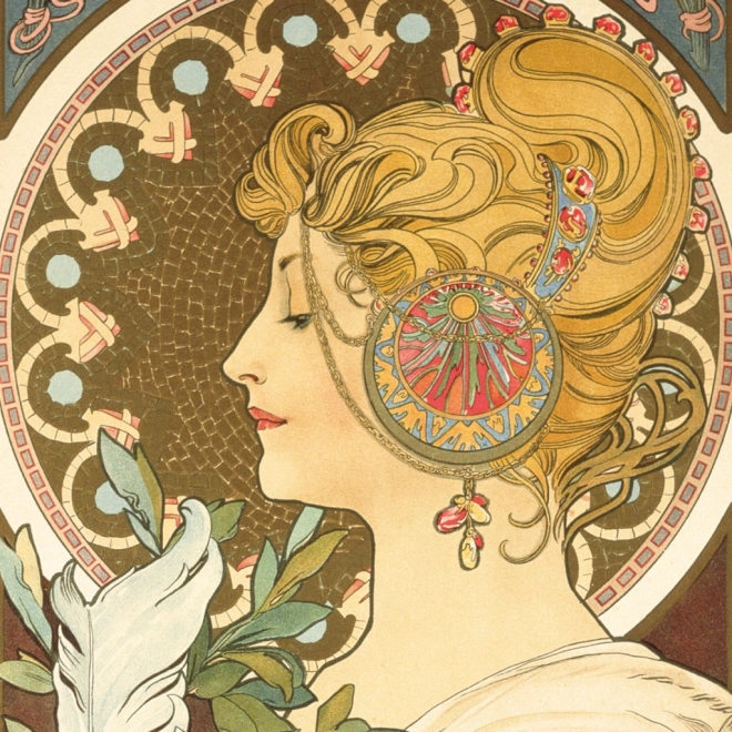 notique - alfons mucha jegyzet naptár 2025