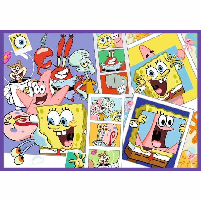 Puzzle 4x250 Őrült világ Sponge Bob