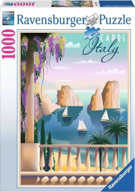 Ravensburger puzzle Capri képeslap 1000 darabos